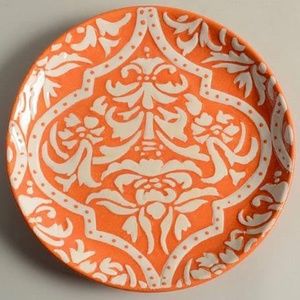 Lot of 7 Pottery Barn Baroque Salad Plates